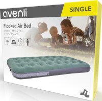 Avenli aufblasbares Luftbett / Campingmatratze olivgrün 191x73x22 cm