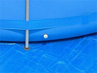 Avenli Frame Pool Komplettset 450 x 122 cm, Aufstellpool rund, mit Pumpe, blau