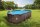 Avenli® Frame Oval Pool Set 427 x 275 x 100 cm, Aufstellpool, oval, mit Pumpe, braune Rattanoptik