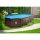 Avenli&reg; Frame Oval Pool Set 427 x 275 x 100 cm, Aufstellpool, oval, mit Pumpe, braune Rattanoptik