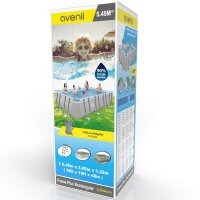 Avenli® Frame Plus Rectangular Pool Komplettset 549 x 305 x 122 cm, Aufstellpool, reckteckig, mit Sandfilter, grau