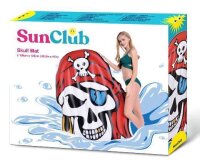 SunClub® Luftmatratze im Totenkopfdesign, 159x120 cm