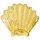 SunClub® Luftmatratze Glitter Goldmuschel, 172x165 cm