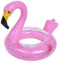 SunClub&reg; Schwimmring Glitter Flamingo &Oslash;115 cm