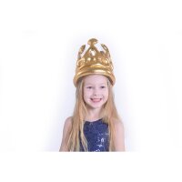 SunClub® Aufblasbare Goldkrone für Kinder 20x18 cm