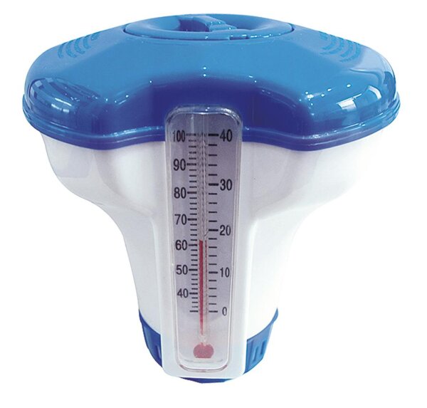 Avenli® CleanPlus™ Dosierschwimmer mit Thermometer für Tablettengröße 1 (2,5 cm)