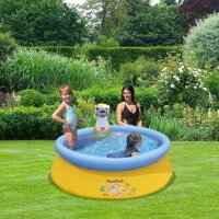 SunClub&reg; Planschbecken Wasserspr&uuml;hender Otter Pool &Oslash; 150 x 41 cm mit aufblasbarem Luftring