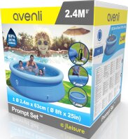 Avenli Prompt Set 240 x 63 cm Quick Up Pool mit...