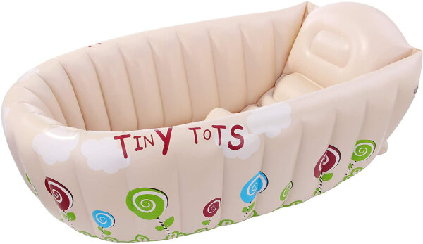 SunClub Planschbecken aufblasbare Baby Badewanne "Tiny Tots" 91x61x29 cm