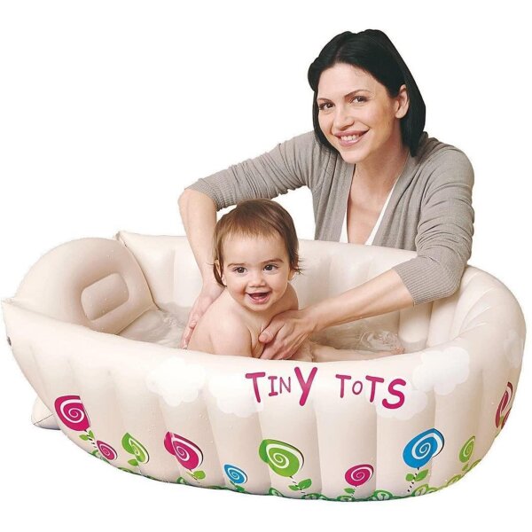 Baby Badewanne Ergonomische Babywanne Baby-Wanne aufblasbar Pool Planschbecken 