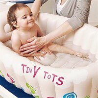 SunClub Planschbecken aufblasbare Baby Badewanne "Tiny Tots" 91x61x29 cm