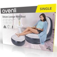 Avenli&reg; aufblasbarer Lounge Sessel mit Hocker 125x100x85  cm