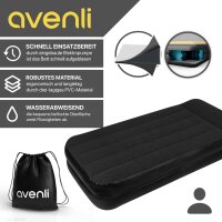 Avenli® selbstaufblasende Luftmatratze / Luftbett  195 x 96 x 46 cm mit eingebauter Pumpe