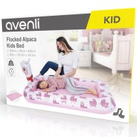 Avenli Kinderluftbett / Luftmatratze aufblasbar für Kinder Alpaka