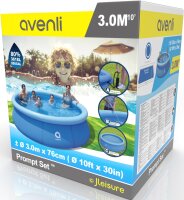 Avenli Prompt Set 300 x 76 cm Pool, ohne Zubehör, blau