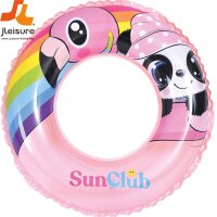 SunClub Schwimmring Panda Ø 50 cm, 2-fach sortiert, gelb oder blau