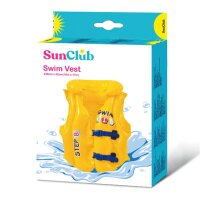 SunClub&reg; Schwimmweste 46x42 cm, 3-6 Jahre, gelb