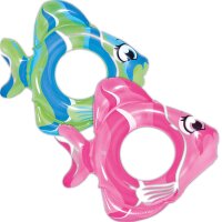 SunClub&reg; Schwimmring Fisch 79x71 cm, 2-fach sortiert
