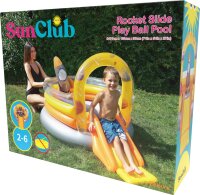 SunClub Pool Erlebnispool Bällebad Rakete Ø 182x130X96 cm
