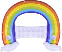 SunClub Aufblasbare Regenbogen Sitz-Luftmatratze, 148x99 cm