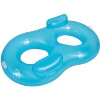 SunClub Doppel-Schwimmring 188x117 cm, blau