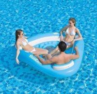 SunClub® Dreiecks-Sessel / Float 195x188x35 cm, blau