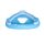 SunClub Dreiecks-Sessel / Float 195x188x35 cm, blau