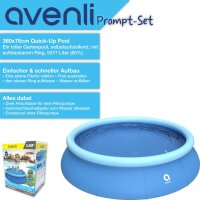 Avenli Prompt Set 360 x 76 cm Pool, ohne Zubehör, blau