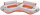 SunClub® Aufblasbarer Zweisitzer-Sessel "Riverland" 216 x 14 x 48 cm