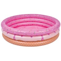 SunClub® Planschbecken / Kinder und Babypool 3-Ring Donut Ø 120x30cm