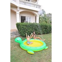 SunClub® Planschbecken / Kinderpool Schildkröte mit Wassersprüher Ø 175 x 70cm