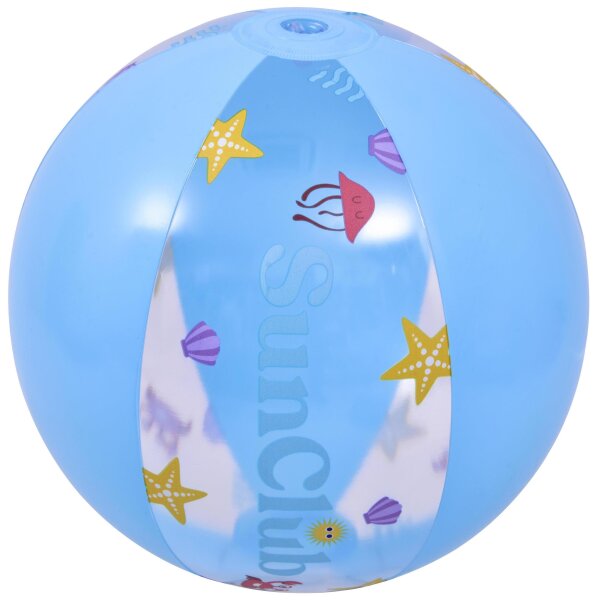 SunClub® Wasserball / Strandball aufblasbar klein Ø40 cm, blau