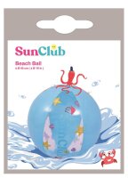SunClub&reg; Wasserball / Strandball aufblasbar klein &Oslash;40 cm, blau
