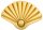 SunClub® Luftmatratze / Schwimminsel aufblasbar Muschel gold, 108x70 cm