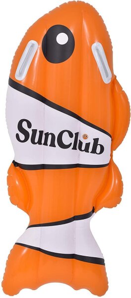 SunClub&reg;  aufblasbarer Fisch, Schwimmtier / Luftmatratze / Bodyboard 100x50 cm