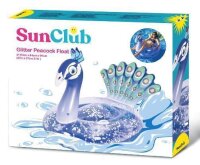 SunClub&reg; Aufblasbarer Pfau, Schwimmtier 145x94x94 cm