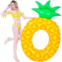 SunClub® Schwimmring Ananas 180x120 cm