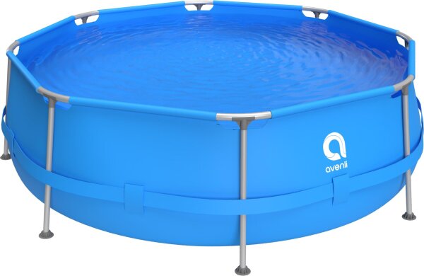 Avenli&reg; Frame Pool 300 x 76 cm, Aufstellpool rund, ohne Pumpe,  blau